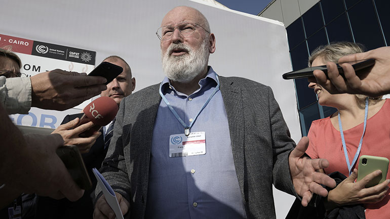 COP27-Φρανς Τίμερμανς: «Τρομακτική δουλειά χρειάζεται για να μετατραπεί το σχέδιο του ανακοινωθέντος σε συμφωνία»